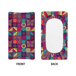 Bohemian Patchwork Pattern Print Changing Pad Cover