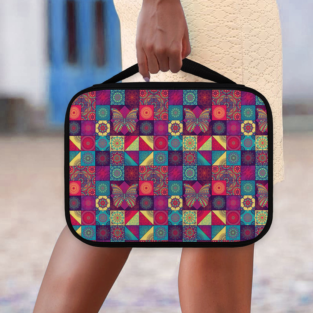 Bohemian Patchwork Pattern Print Classic Bible Case