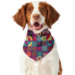 Bohemian Patchwork Pattern Print Dog Bandana