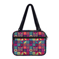 Bohemian Patchwork Pattern Print Double Strap Bible Bag