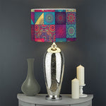 Bohemian Patchwork Pattern Print Drum Lamp Shade