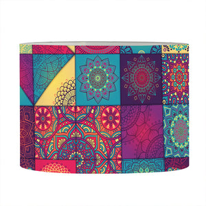 Bohemian Patchwork Pattern Print Drum Lamp Shade