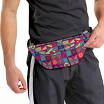 Bohemian Patchwork Pattern Print Fanny Pack