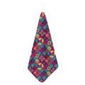 Bohemian Patchwork Pattern Print Hand Towel