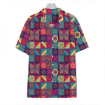 Bohemian Patchwork Pattern Print Hawaiian Shirt