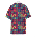 Bohemian Patchwork Pattern Print Hawaiian Shirt