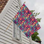 Bohemian Patchwork Pattern Print House Flag