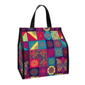 Bohemian Patchwork Pattern Print Insulated Lunch Tote