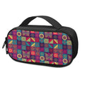 Bohemian Patchwork Pattern Print Portable Cooler Travel Case