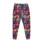 Bohemian Patchwork Pattern Print Jogger Pants