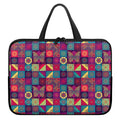 Bohemian Patchwork Pattern Print Laptop Sleeve With Handle