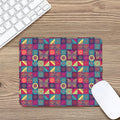 Bohemian Patchwork Pattern Print Mouse Pad