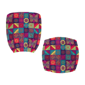 Bohemian Patchwork Pattern Print Office Chair Cover