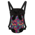 Bohemian Patchwork Pattern Print Pet Carrier Backpack