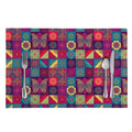 Bohemian Patchwork Pattern Print Placemat