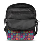 Bohemian Patchwork Pattern Print Rectangular Crossbody Bag