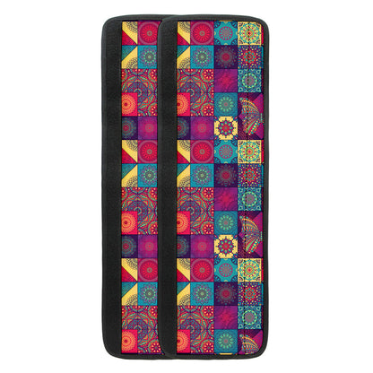 Bohemian Patchwork Pattern Print Refrigerator Handle Covers