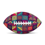 Bohemian Patchwork Pattern Print Rugby Ball
