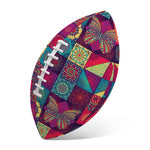 Bohemian Patchwork Pattern Print Rugby Ball