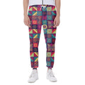Bohemian Patchwork Pattern Print Joggers