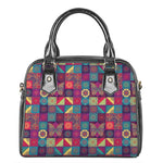 Bohemian Patchwork Pattern Print Shoulder Handbag