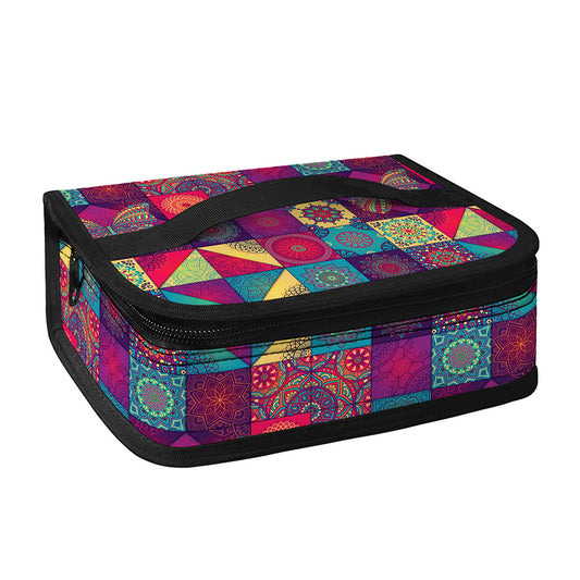 Bohemian Patchwork Pattern Print Small Lunch Bag