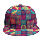 Bohemian Patchwork Pattern Print Snapback Cap