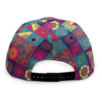 Bohemian Patchwork Pattern Print Snapback Cap