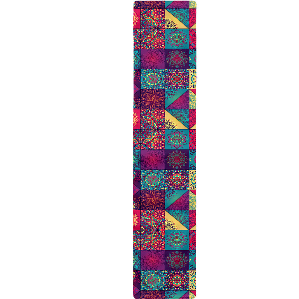 Bohemian Patchwork Pattern Print Table Runner