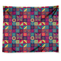Bohemian Patchwork Pattern Print Tapestry