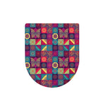 Bohemian Patchwork Pattern Print Toilet Lid Cover
