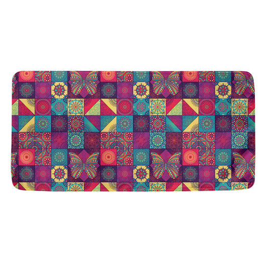 Bohemian Patchwork Pattern Print Towel