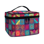 Bohemian Patchwork Pattern Print Travel Makeup Bag