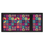 Bohemian Patchwork Pattern Print Trifold Wallet