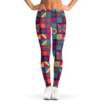 Bohemian Patchwork Pattern Print Women's Leggings