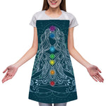 Bohemian Seven Chakras Print Adjustable Apron