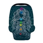 Bohemian Seven Chakras Print Baby Seat Cover