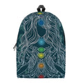 Bohemian Seven Chakras Print School Backpack