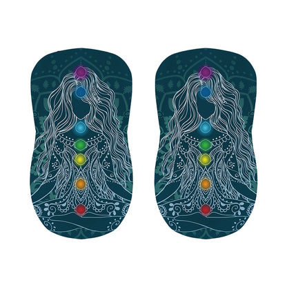 Bohemian Seven Chakras Print Bar Stool Covers