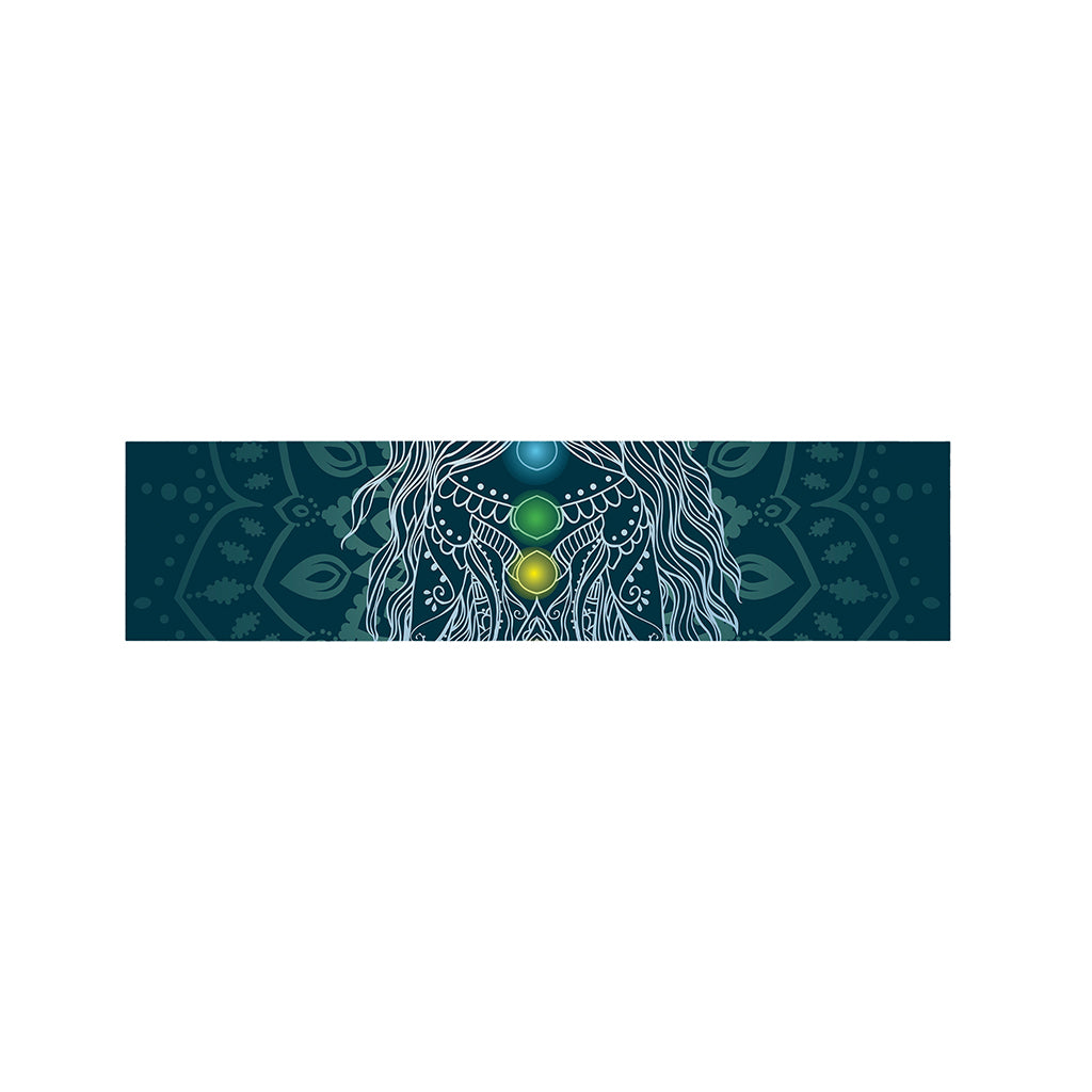 Bohemian Seven Chakras Print Bed Runner