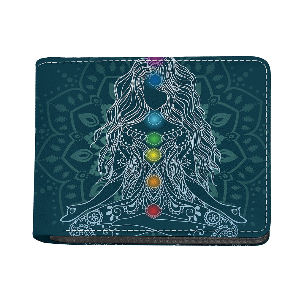Bohemian Seven Chakras Print Bifold Wallet