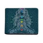 Bohemian Seven Chakras Print Bifold Wallet