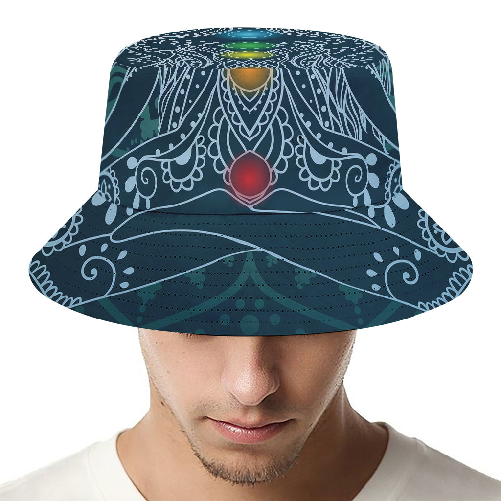 Bohemian Seven Chakras Print Bucket Hat