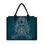 Bohemian Seven Chakras Print Canvas Tote Bag
