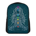 Bohemian Seven Chakras Print Casual Backpack