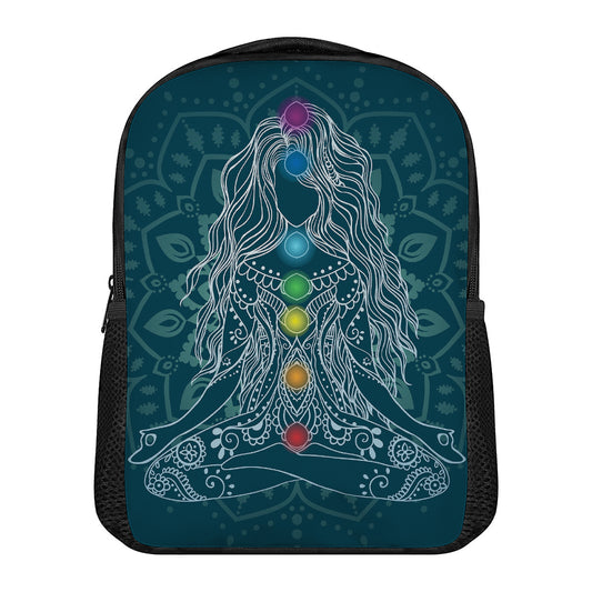 Bohemian Seven Chakras Print Casual Backpack