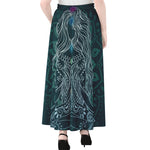 Bohemian Seven Chakras Print Chiffon Maxi Skirt