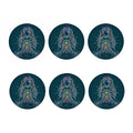 Bohemian Seven Chakras Print Coaster Set