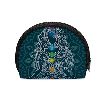 Bohemian Seven Chakras Print Coin Purse