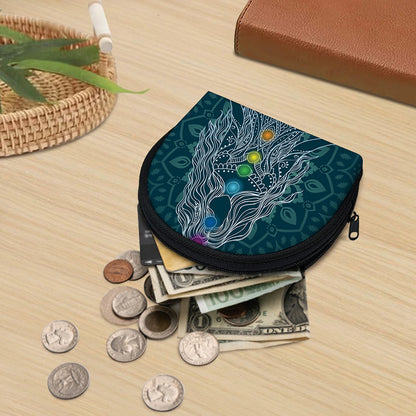 Bohemian Seven Chakras Print Coin Purse